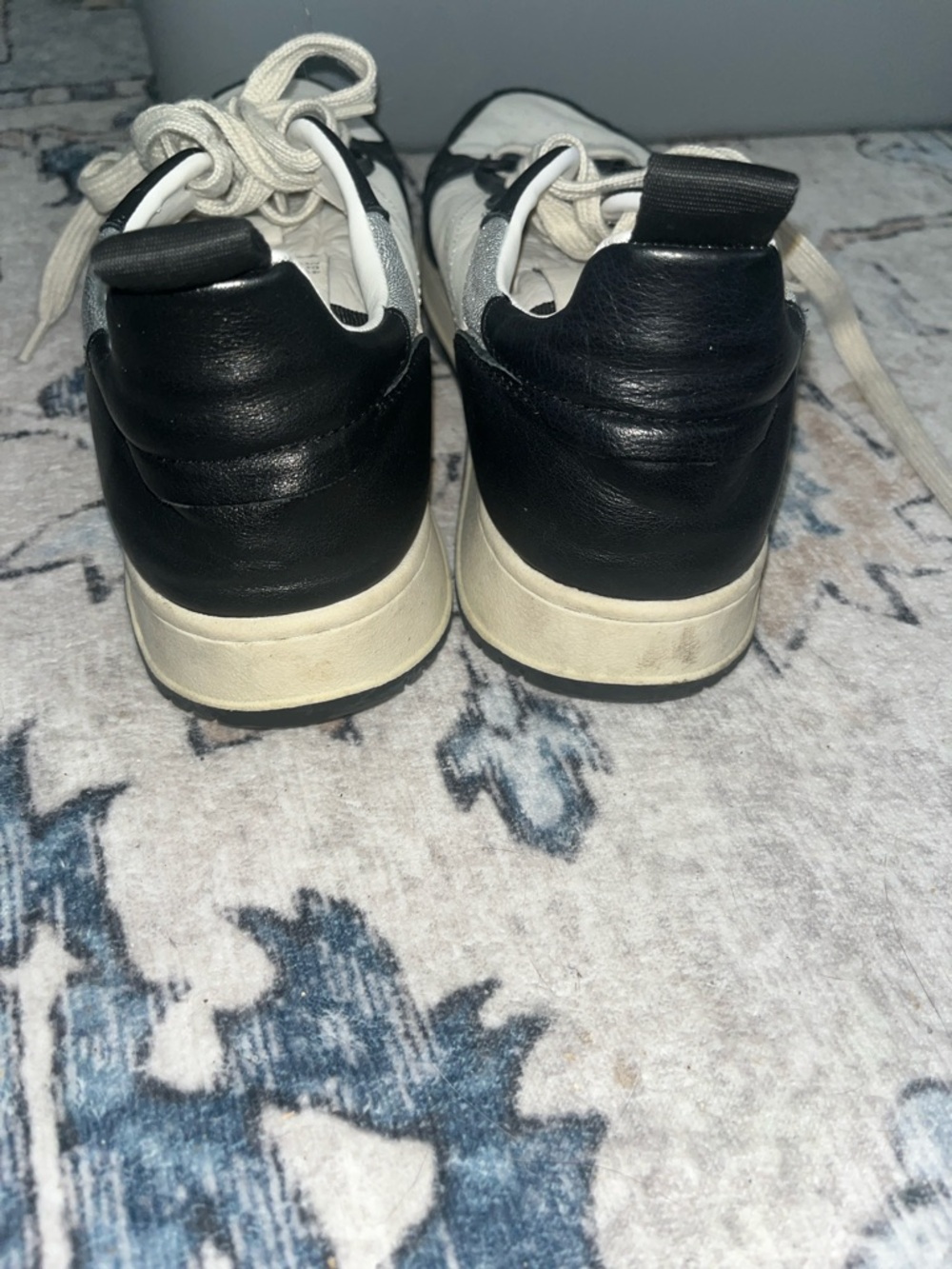 Steve Madden Black and White Women's Sneakers - Picture 3 of 4